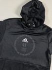 Adidas Men Medium Team Issue Badge Of Sport Hoodie Sweater Charcoal Ei8379 M