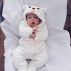 Newborn Kids Baby Boy Girl Infant Clothes Jumpsuit Romper Bodysuit Winter Outfit