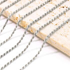 925 Sterling Silver Diamond Cut Rope Chain Necklace  925 Italy All Sizes
