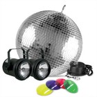 Eliminator American Dj M-502el 12  Disco Mirror Ball motor pinspots gel backpack