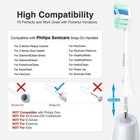Philips Sonicare Compatible Replacement Brush Heads 10 Pack Medium White