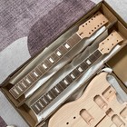 The Fret Wire Diy Double Neck Electric Guitar Kit     Unassembled  Complete In Box
