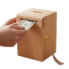 Wooden Large Money Bank Coin Box Gullak Money Bank For Kids   Adults Saving Box