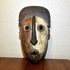 Vtg  African Tribal Hand Carved Wooden Mask Antiques Wall Hanging Art 14   x8   x5   