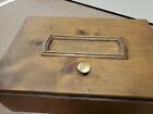 Vintage Wooden Box For Spools Of Thread  Sewing  Organizing  16  Long  Has Wear