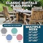  Vinyl Umbrella Rectangle Fitted Tablecloth Cover  Checkered Design  Flannel 