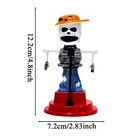 1x Skeleton Solar Powered Dancing Ornament Toy Figure Fun Car Dashboard Figure