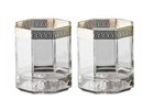 Versace  By Rosenthal germany  medusa D or  Whiskey D o f   Set Of Two 