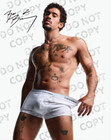 Bad Bunny Signed Autographed Calvin Klein Poster Shirtless Photo Or 3  Sticker
