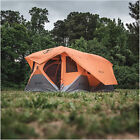 Gazelle Tents T8 Hub Tent  Easy 90secs Set-up Waterproof 8-person  Sunset Orange