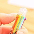1 Pc Ballpoints Pen Marker Korea Creative Stationery Pen 6 Color In 1 Ballpoint