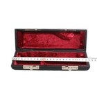 Piccolo Case Hard Box Wood Leather Package Case Lightweight Black