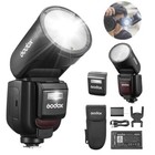 Us Godox V1pron V1pro N Ttl Hss Li-ion Battery Round Head Flash For Nikon Camera