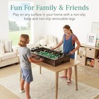 Compact 40in Tabletop Foosball Table - Mini Arcade Hand Soccer Game For Kids   A