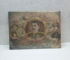 Vintage Ussr Stalin Portrait Collage Board Soviet Propaganda Art 1960s 235x175mm