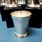 Resellers  Wedding Party Gifts  6 Silver Plate Mint Julep Cups Monogrammed  r 