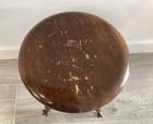 Antique Wood Piano Organ Stool Charles Parker Co Glass Claw Ball Feet Adjustable