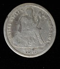 1875 Love Token Engraved Tow Two Owt Otw Wto Wot Silver Liberty Seated Dime