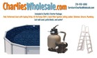 Belize 52  Steel Wall Above Ground Pool Kit Plus Starter Package