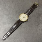 Tissot Classic Dream T129410a Quartz Watch White Dial Gold Silver Case Leather
