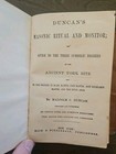 Rare Early 1800s Duncan s Masonic Ritual And Monitor Leather Freemasonry Book