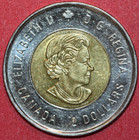 Canada  2017 Toonie 2 Dollars  Elizabeth Ii Vimy Ridge Foreign Coin-28mm