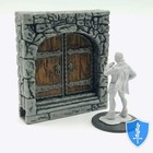 Stone Exterior Double Door X1 - Wizkids Warlock Tiles D d Dungeon 2  Tall
