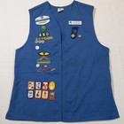 Adult L 80s 90s Girl Scout Vest 80  Pins Patches Fairwinds Council Vintage Mi
