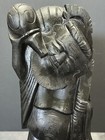 Vintage Mudiao Chinese Spiritual Carving - Hard Wood
