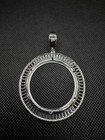 925 Sterling Silver Mexico Cz Bezel For 1oz Libertad Centenario Coin Medal
