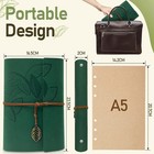 Pu Leather Journal Notebook  Vintage Refillable Bound Travel Diary  Ring Binder