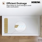 Horow 32 In X 40 60 In X 3 5 In  H Drain Single Threshold Shower Base In White