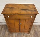 Antique Primitive American Jelly Cupboard Pie Safe Cabinet