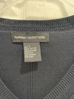 Fairway Outfitters Men s V-neck Sweater Golf Vest Navy Blue Large