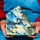 5 96lb Natural Gorgeous Labradorite Quartz Crystal Stone Specimen Healing