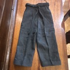Vintage Health-tex Boys Black Solid Casual Pants Adjustable Buckle Cuffed Size 4