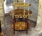 French 19th Century Louis Xv Style Ormolu-mounted Mahogany Three-tier Tea Table