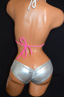 Exotic Dancer Stripper Ware Sexy Uv Glow Scrunch Butt Shorts Top Set