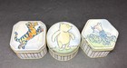 Vintage Disney   s Winnie The Pooh Candle Set 3 Piece Vanilla Candle Tins Unused