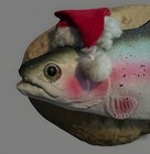 Vintage Gemmy Travis The Trout Holiday Christmas Limited Edition Singing Fish