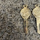 Vintage Texaco Style G Blank Uncut Gold Key Texaco Service Station Crest Nos