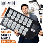 Led 11000w Commercial Solar Street Lights Outdoor Dusk To Dawn Parking Lot Light