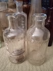 Lot Of 18 Vintage  Antique Medicine Apocathary Misc Bottles