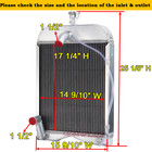 3 Row Aluminum Tractor Radiator For Ford New Holland Ford 2n 8n 9n 437821 8n8005