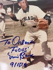 Orlando Cepeda Personally Owned Personalized Ernie Banks Autograph Photograph