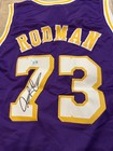 Dennis Rodman Beckett Witness Certified Signed Purple Jersey Xl