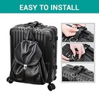 2 Pack Add A Bag Strap - Adjustable Suitcase Belt - Carry Your Extra Black 
