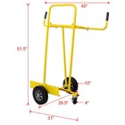 1000lb Steel Panel Cart -drywall Sheet Dolly Service Cart With 10  Rubber Wheels