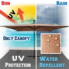 Replacement Canopy For Square 8 2x8 2ft 8 Ribs Hanging Solar Umbrella Cover Top