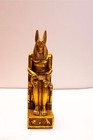 Golden Ancient Egyptian God Anubis  Egyptian Doctor Anubis Statuette